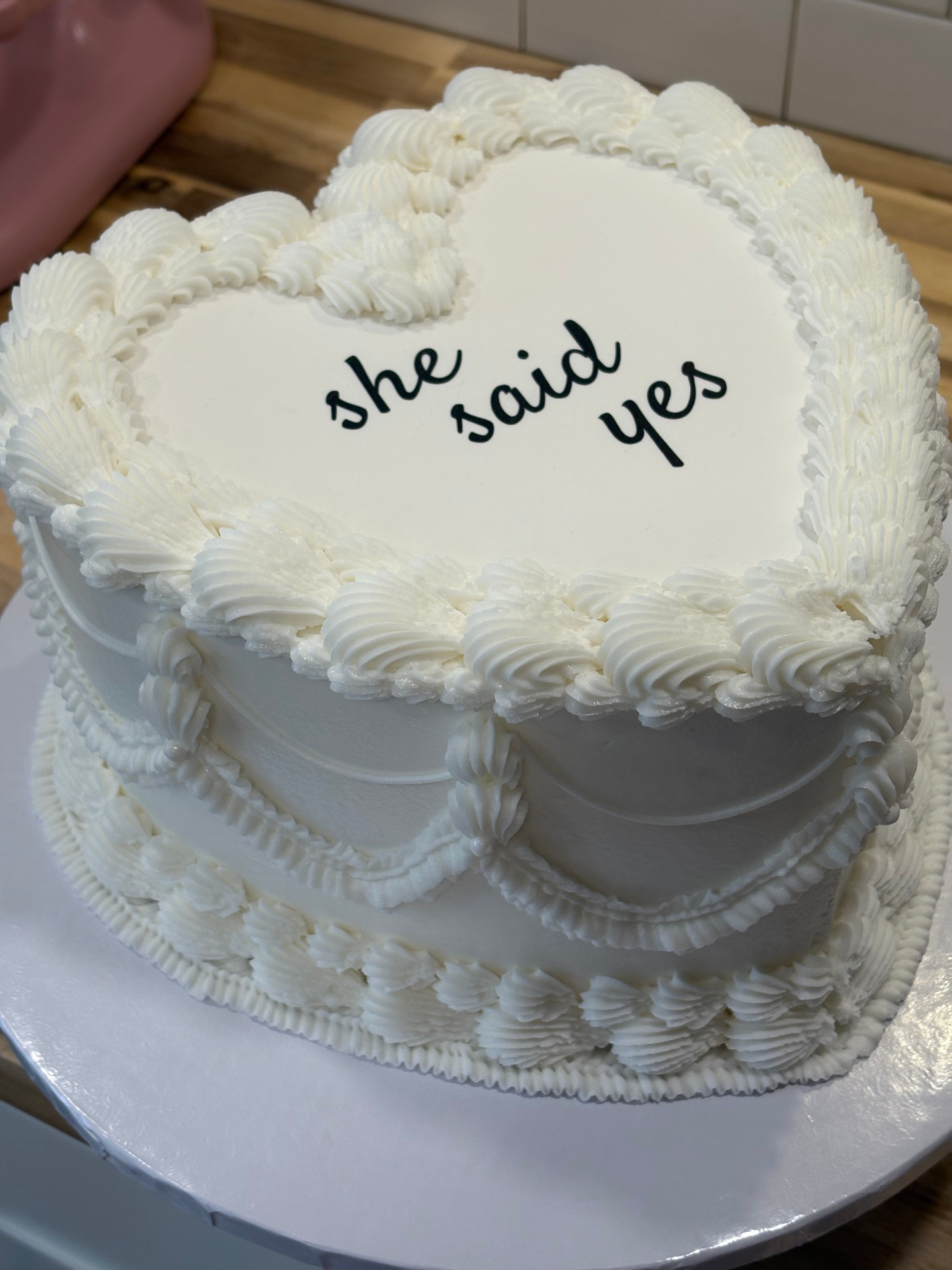Horizontal Texture Wedding cake